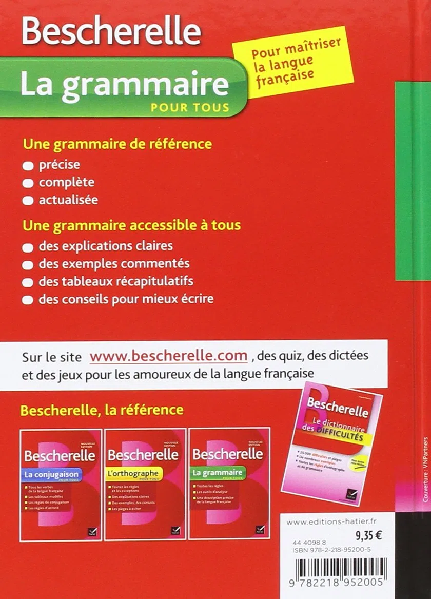 Le coffret Bescherelle: La conjugaison ; La grammaire ; L'orthographe ; Le vocabulaire