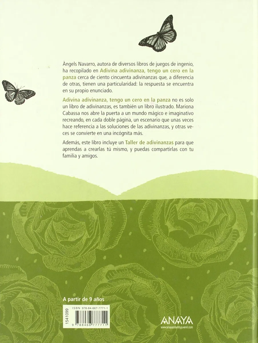 Adivina adivinanza, tengo un cero en la panza (Literatura Infantil (6-11 Años) - Adivinanzas)