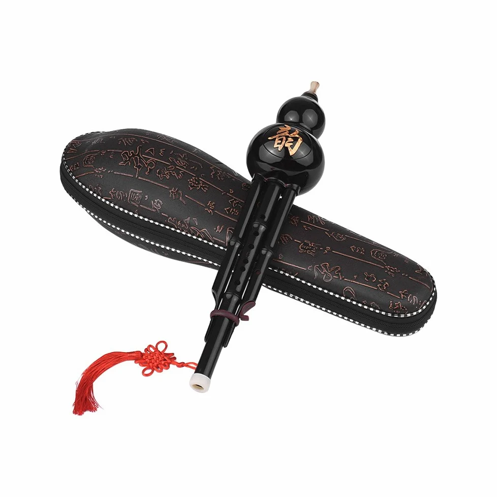 instrumento musical， Instrumento musical tradicional chino Flauta for principiantes con nudo Estuche y transporte for