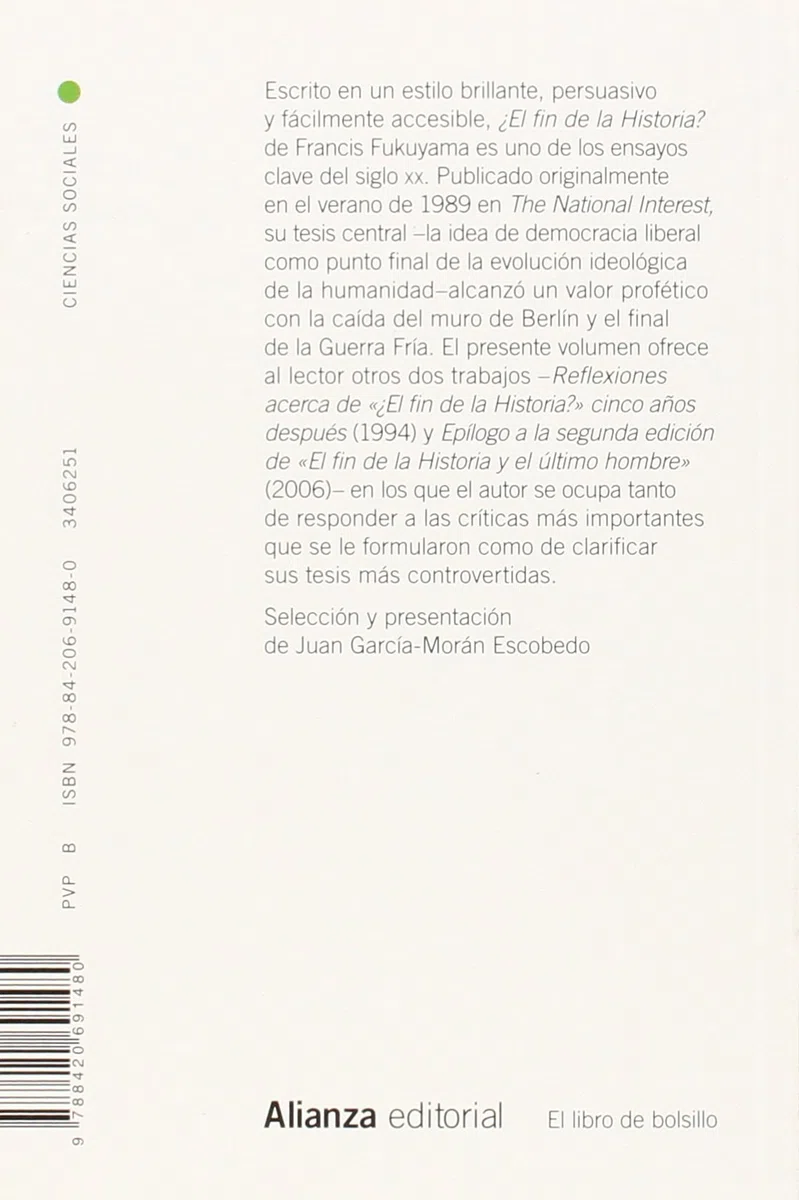 ¿El fin de la Historia? y otros ensayos (El libro de bolsillo - Ciencias sociales)