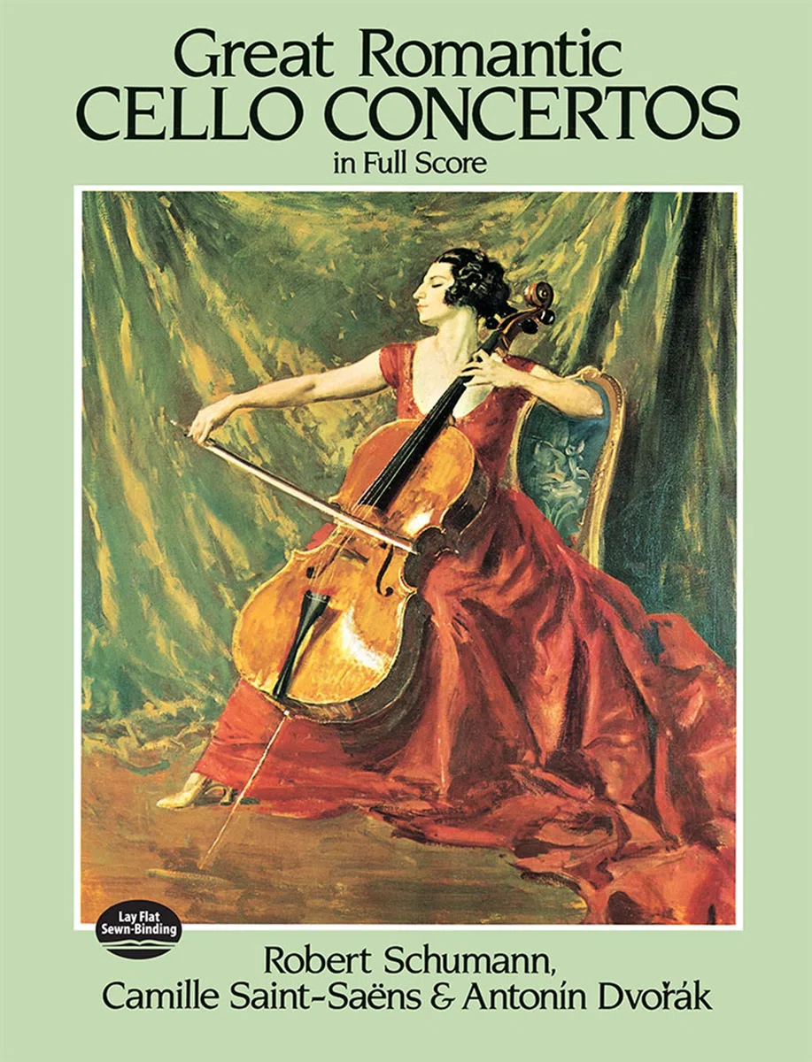 Schumann, saint-saens and dvorak: great romantic cello concertos (Dover Orchestral Music Scores)