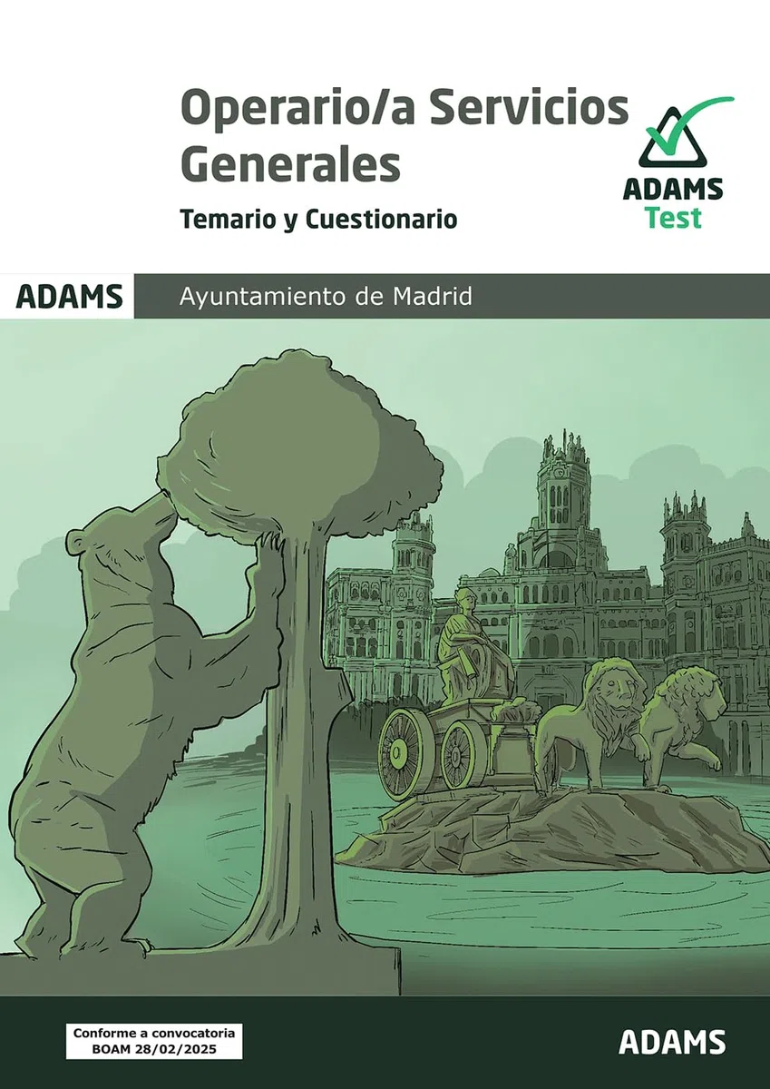 Temario y Cuestionarios Operarios Servicios Generales del Ayuntamiento de Madrid (OPOSICIONES)
