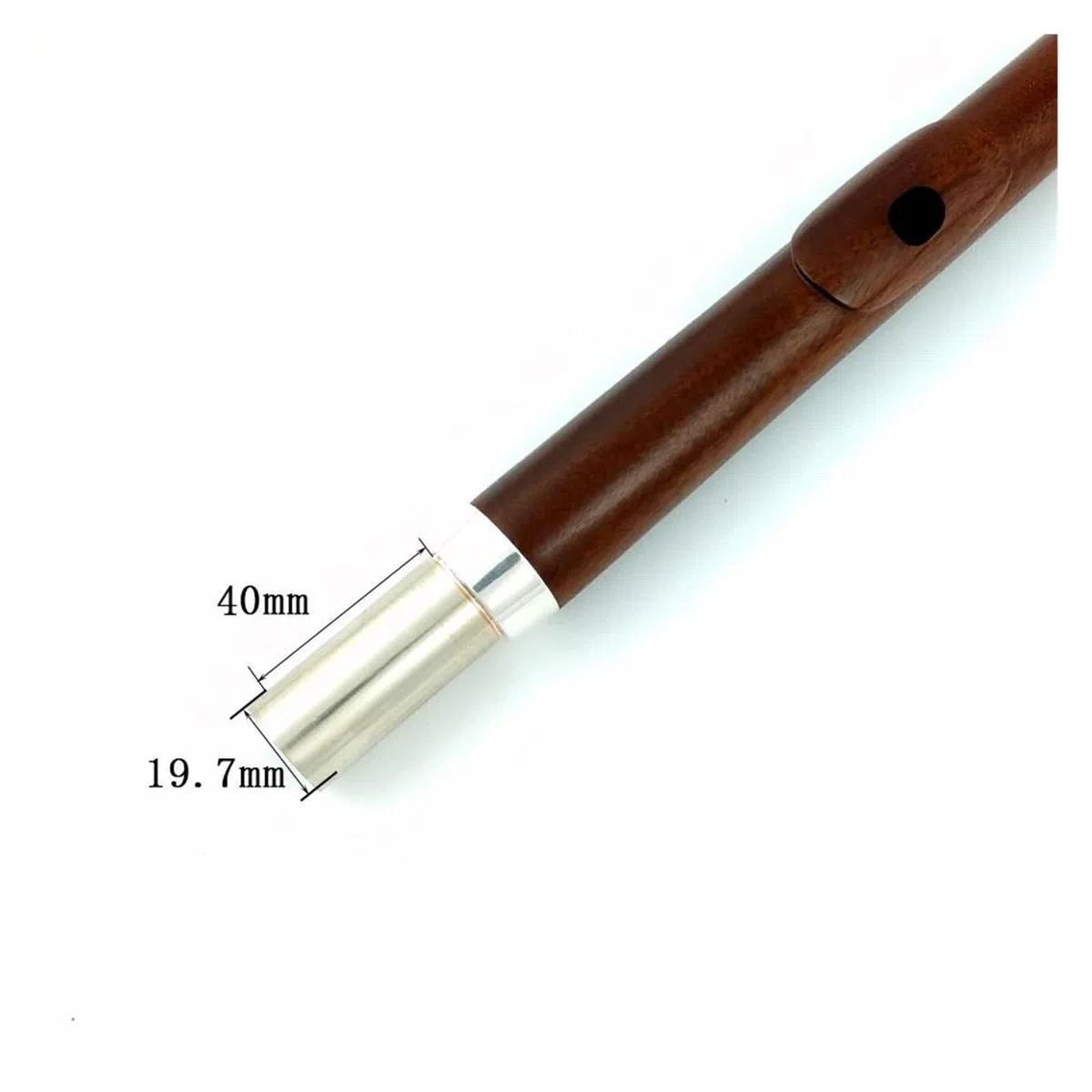 flauta de instrumento musical Boquilla para flauta Ébano/Secuoya Accesorios(Redwood)