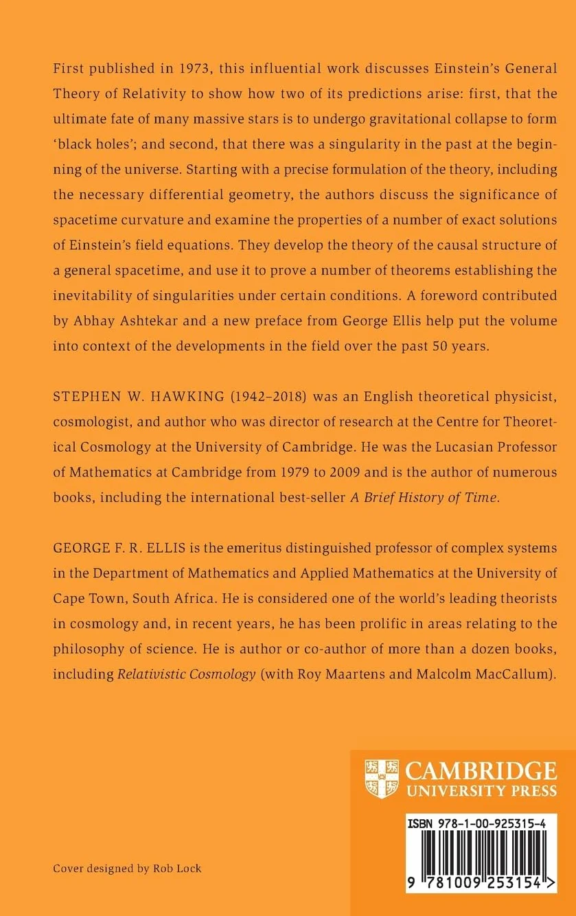 The Large Scale Structure of Space-Time: 50th Anniversary Edition (Cambridge Monographs on Mathematical Physics)
