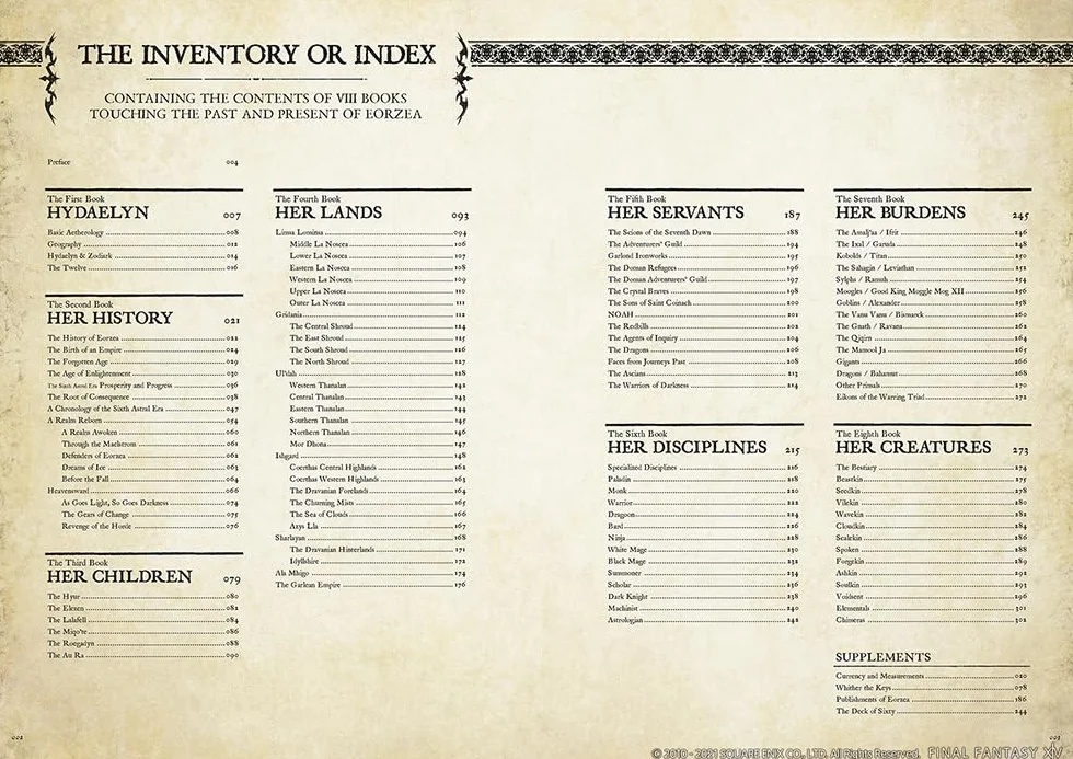 Encyclopaedia Eorzea ~The World of Final Fantasy XIV~ Volume I: 1