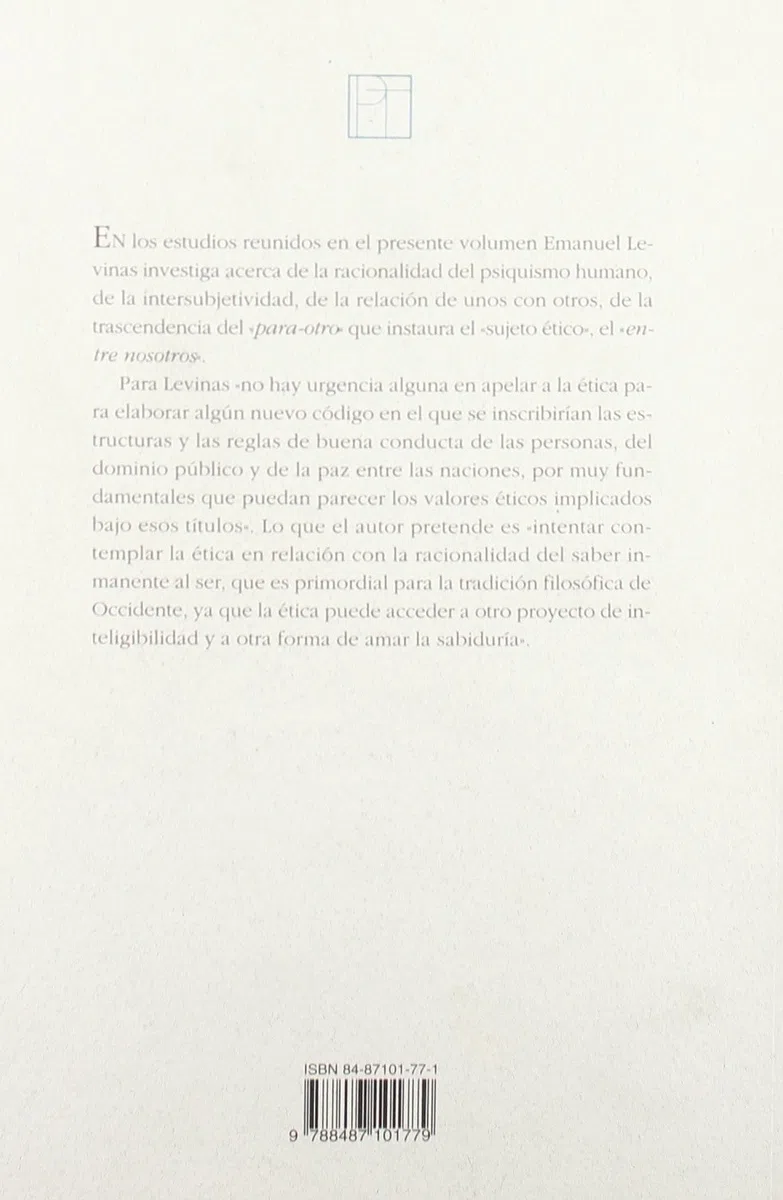 Entre nosotros: Ensayos para pensar en otro (Ensayo)