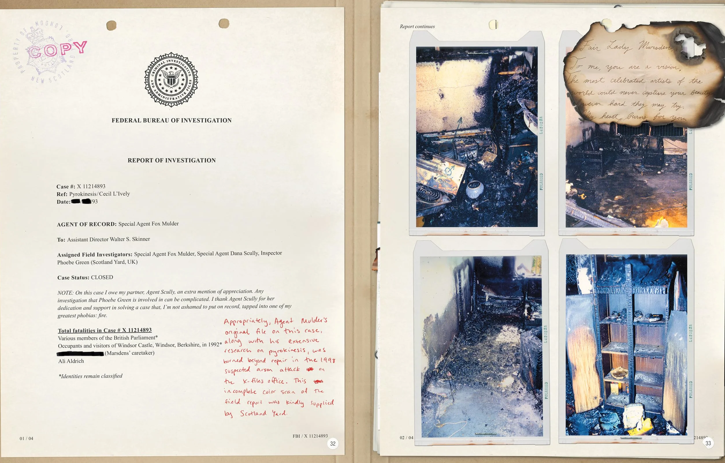 The X-files. The Official Archives. Cryptids Biol: Cryptids, Biological Anomalies, and Parapsychic Phenomena