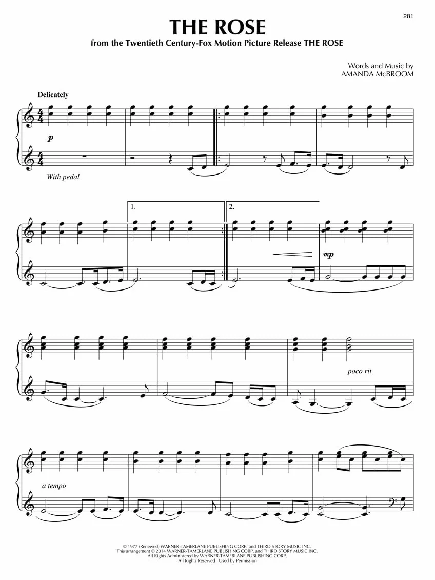 100 Movie Songs for Piano Solo
