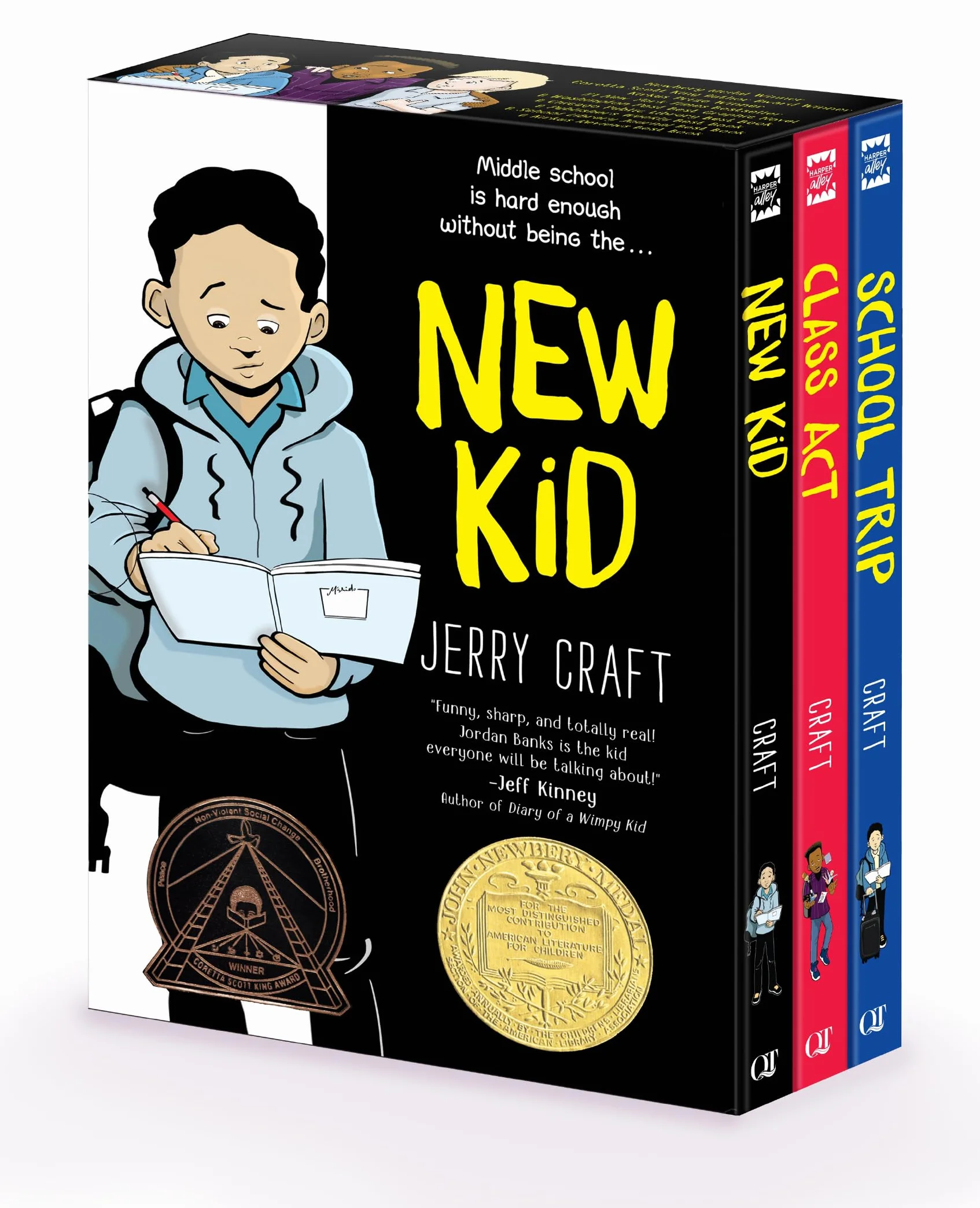 New Kid 3-Book Box Set: New Kid, Class Act, School Trip