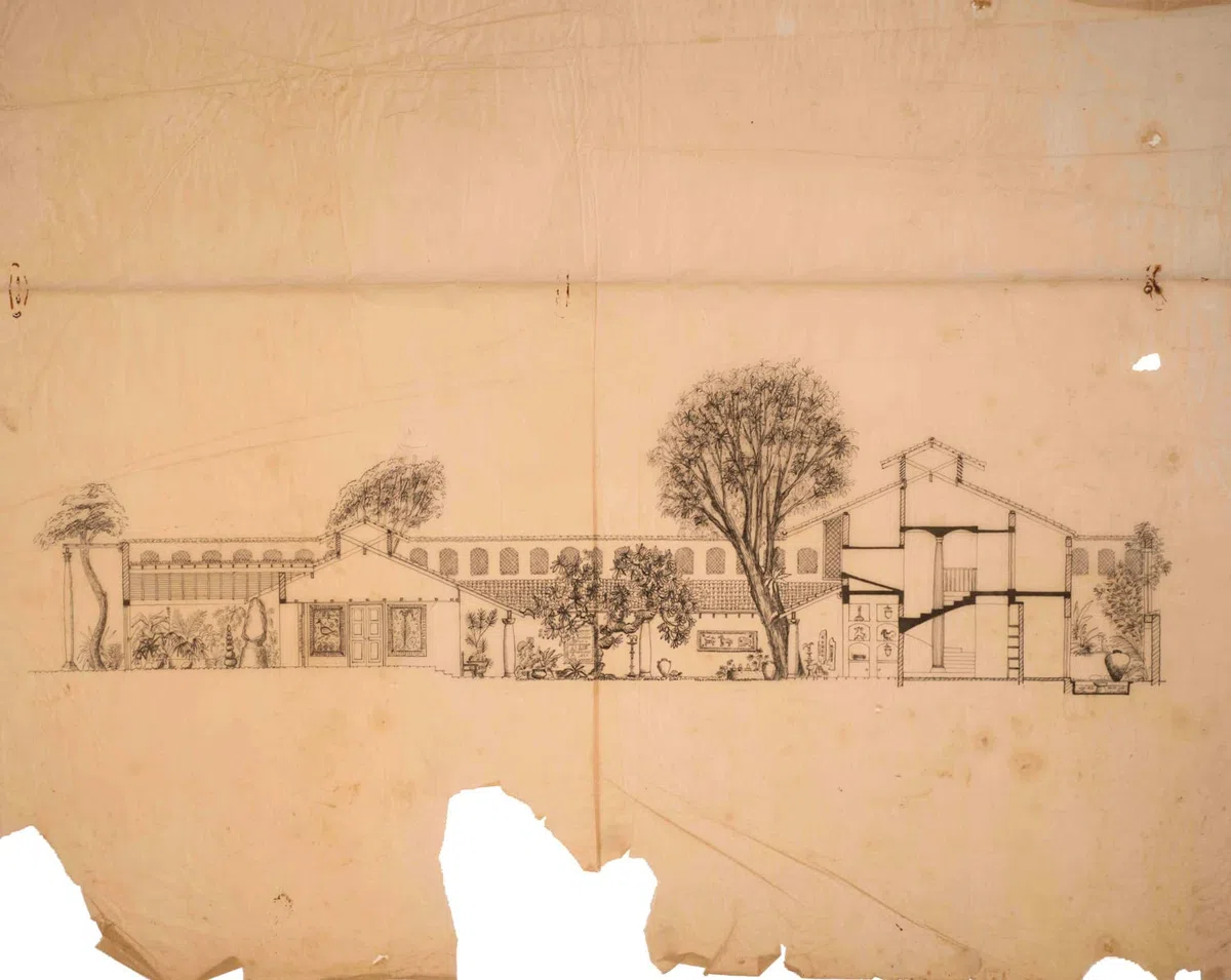 Drawing from the Geoffrey Bawa Archives /anglais