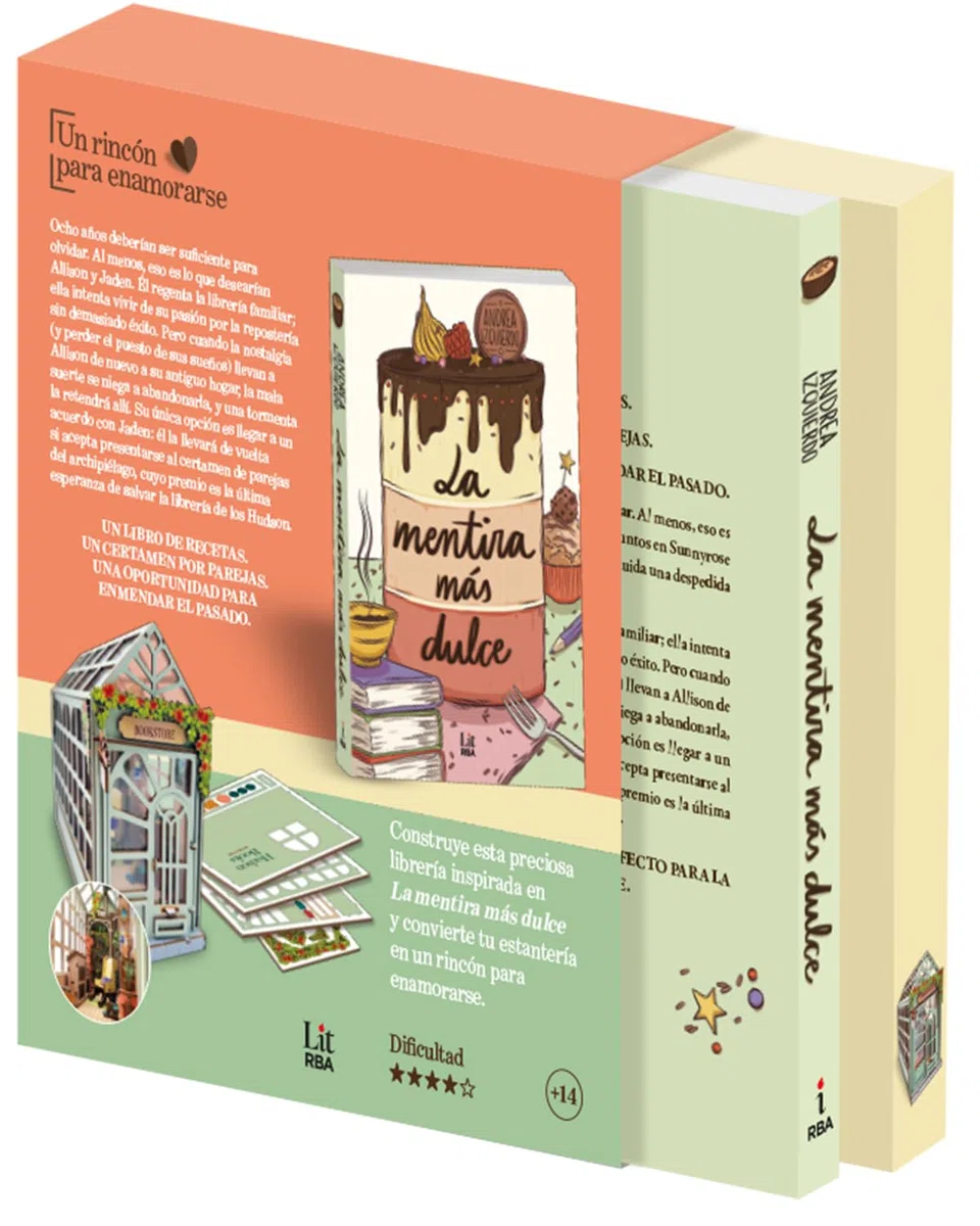 Un rincón para enamorarse: Kit Book nook librería + La mentira más dulce (RBA Lit - Romántica)