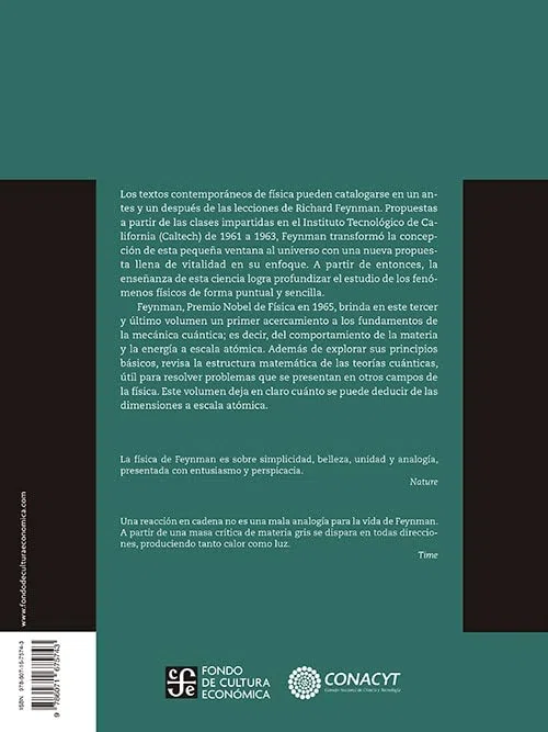 LECCIONES DE FISICA DE FEYNMAN III: Mecánica Cuántica: 3 (EDICIONES CIENTIFICAS UNIVERSITARIAS)