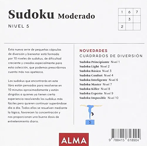 Sudoku Moderado. Nivel 5: 25 (Cuadrados de diversión)