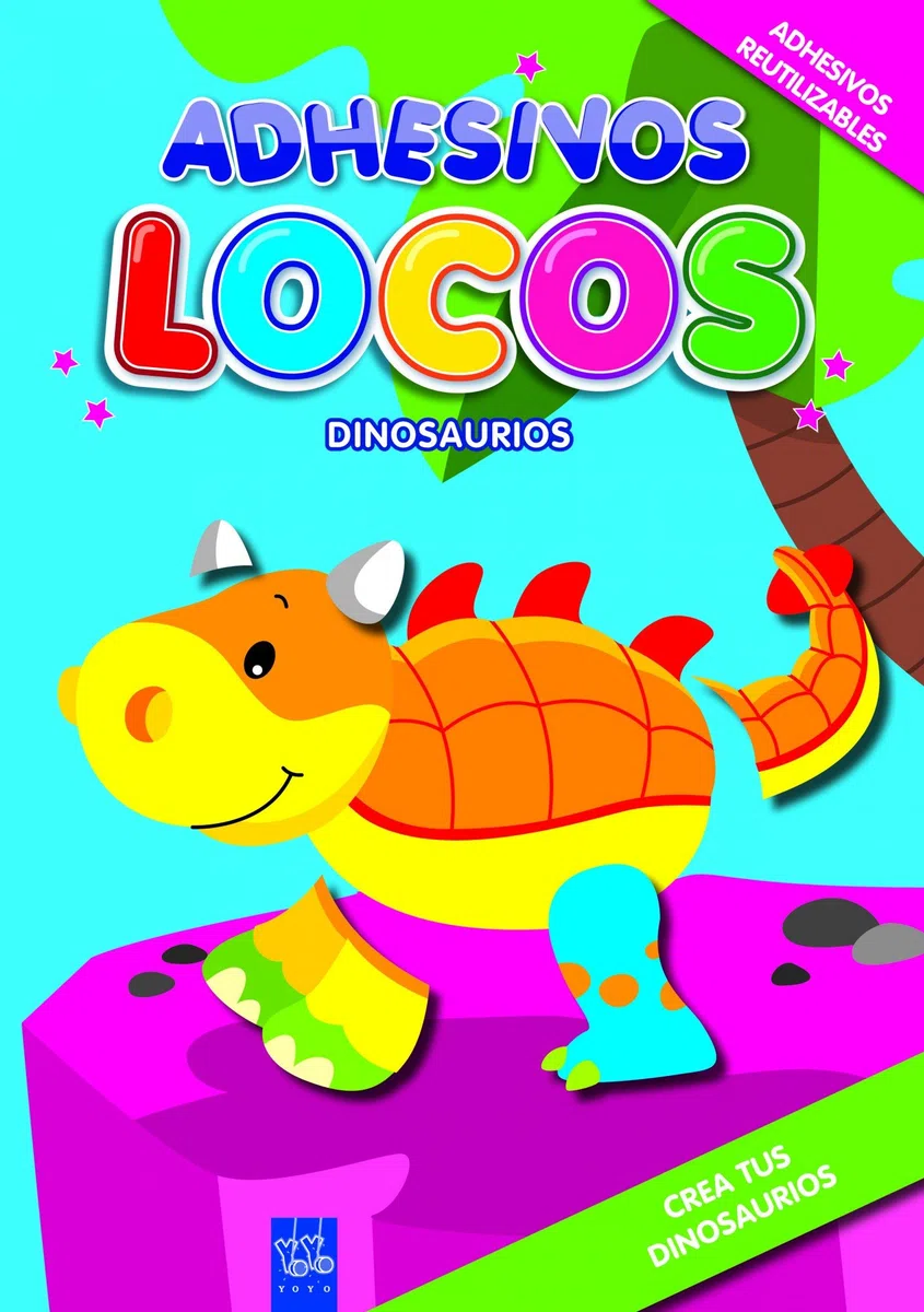 Adhesivos locos. Dinosaurios: 1