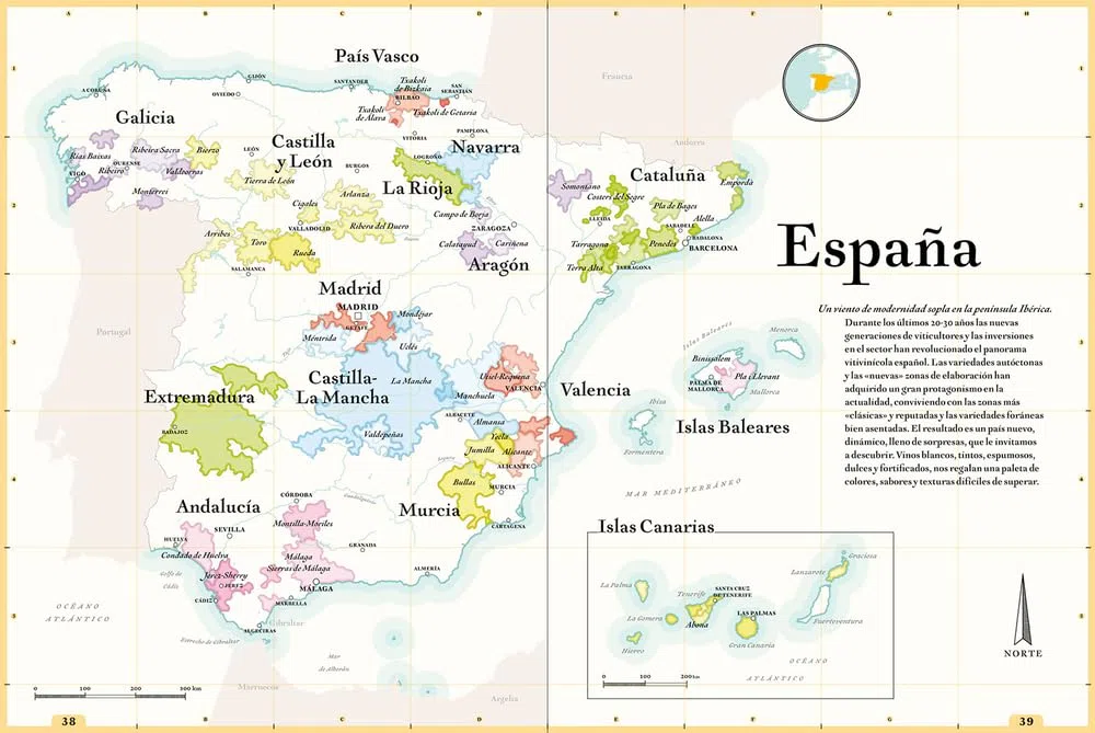 La carta de vinos, por favor. Nuevo atlas de las regiones vinícolas del mundo (BEBIDAS)