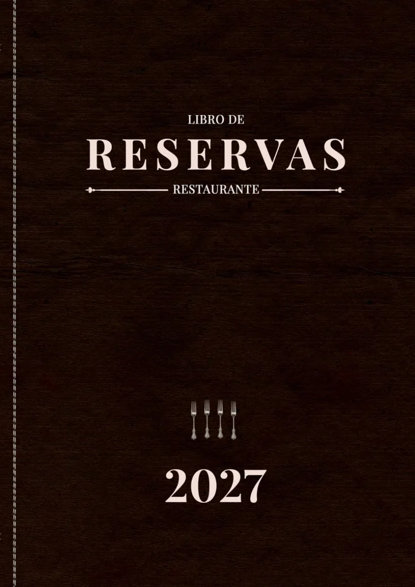 Libros de Reservas para Restaurante 2027: 2 páginas por día del 1 de enero al 31 de diciembre | Agenda de Reserva para Restaurantes Formato A4 grande