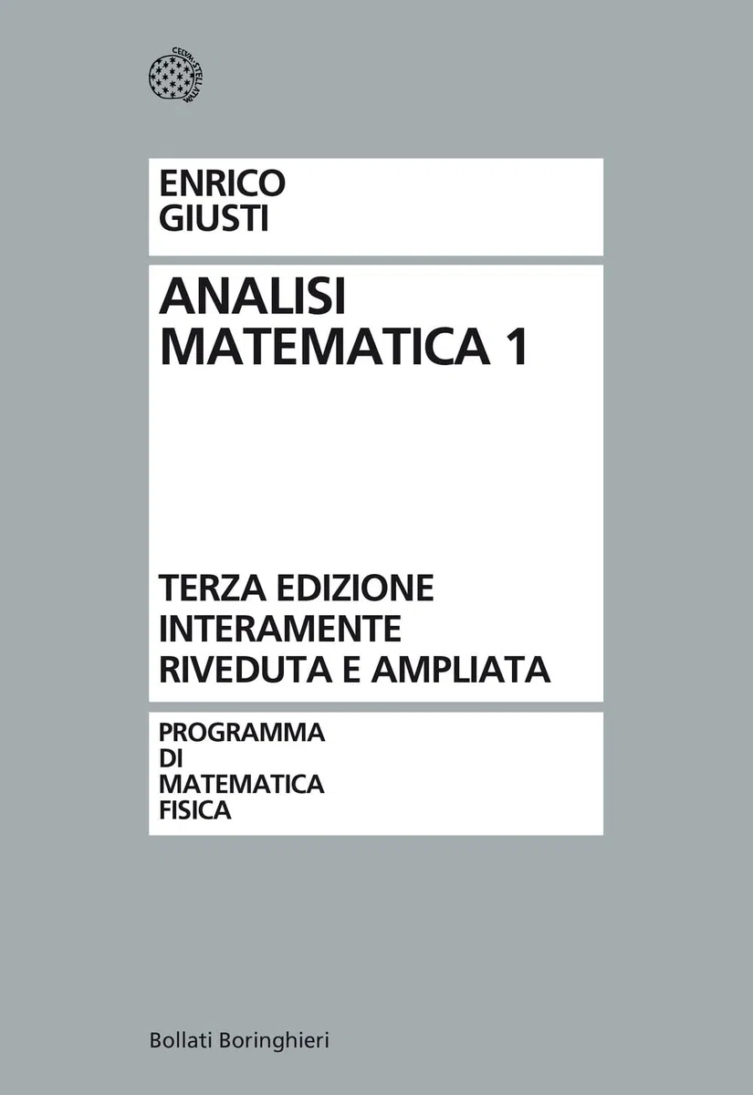 Analisi matematica (Vol. 1) (Programma di mat. fisica elettronica)