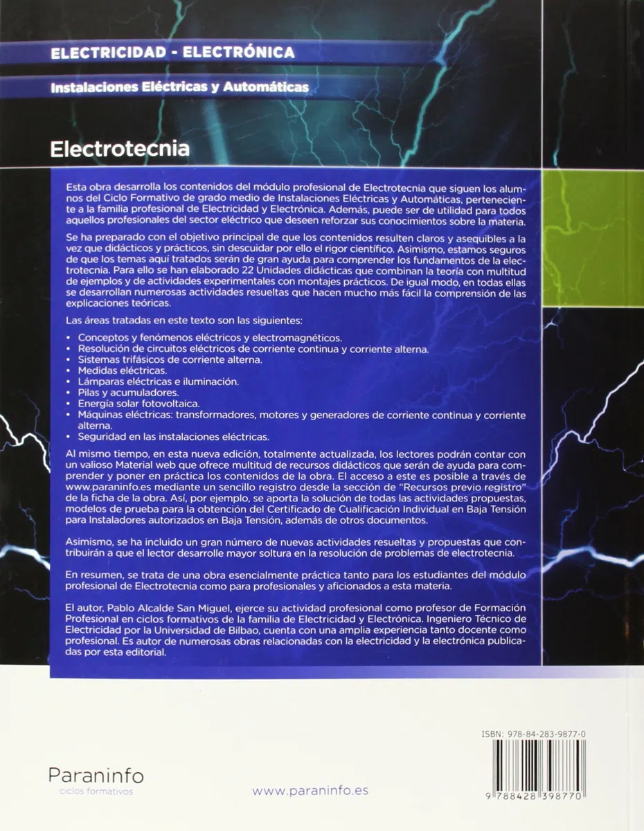 Electrotecnia: Ciclos formativos Grado medio (Electricidad y Electrónica)