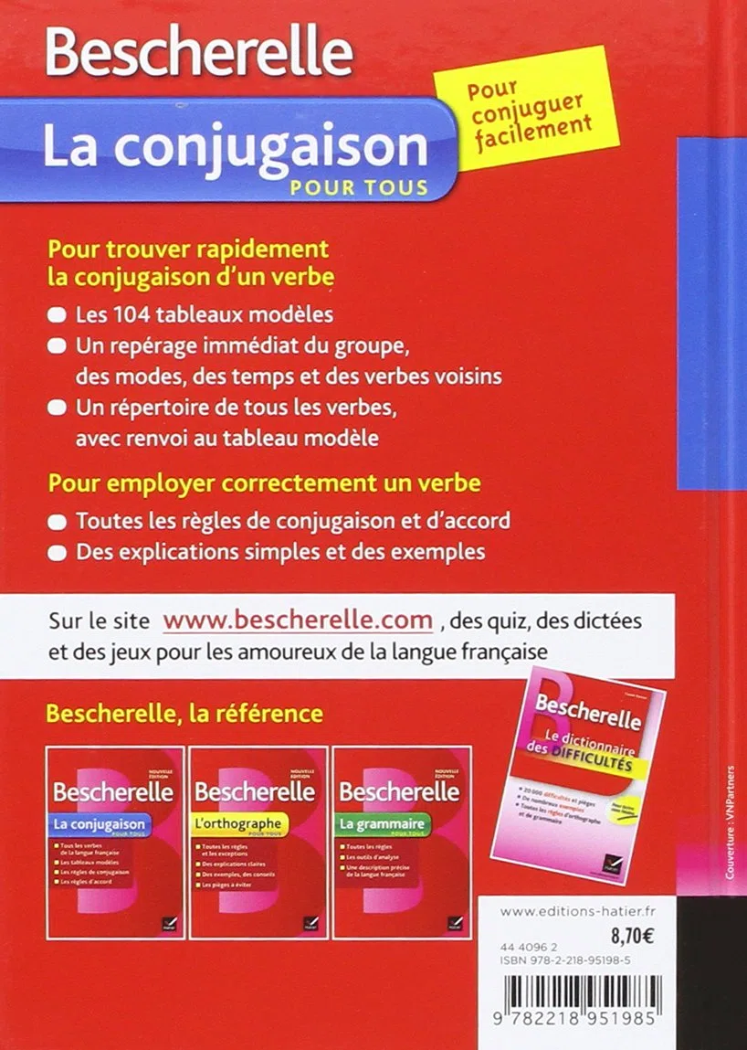 Le coffret Bescherelle: La conjugaison ; La grammaire ; L'orthographe ; Le vocabulaire