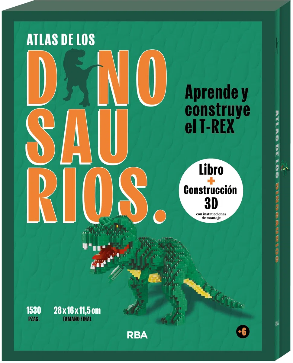 Atlas de los dinosaurios: Construye el T-REX (Infantil)