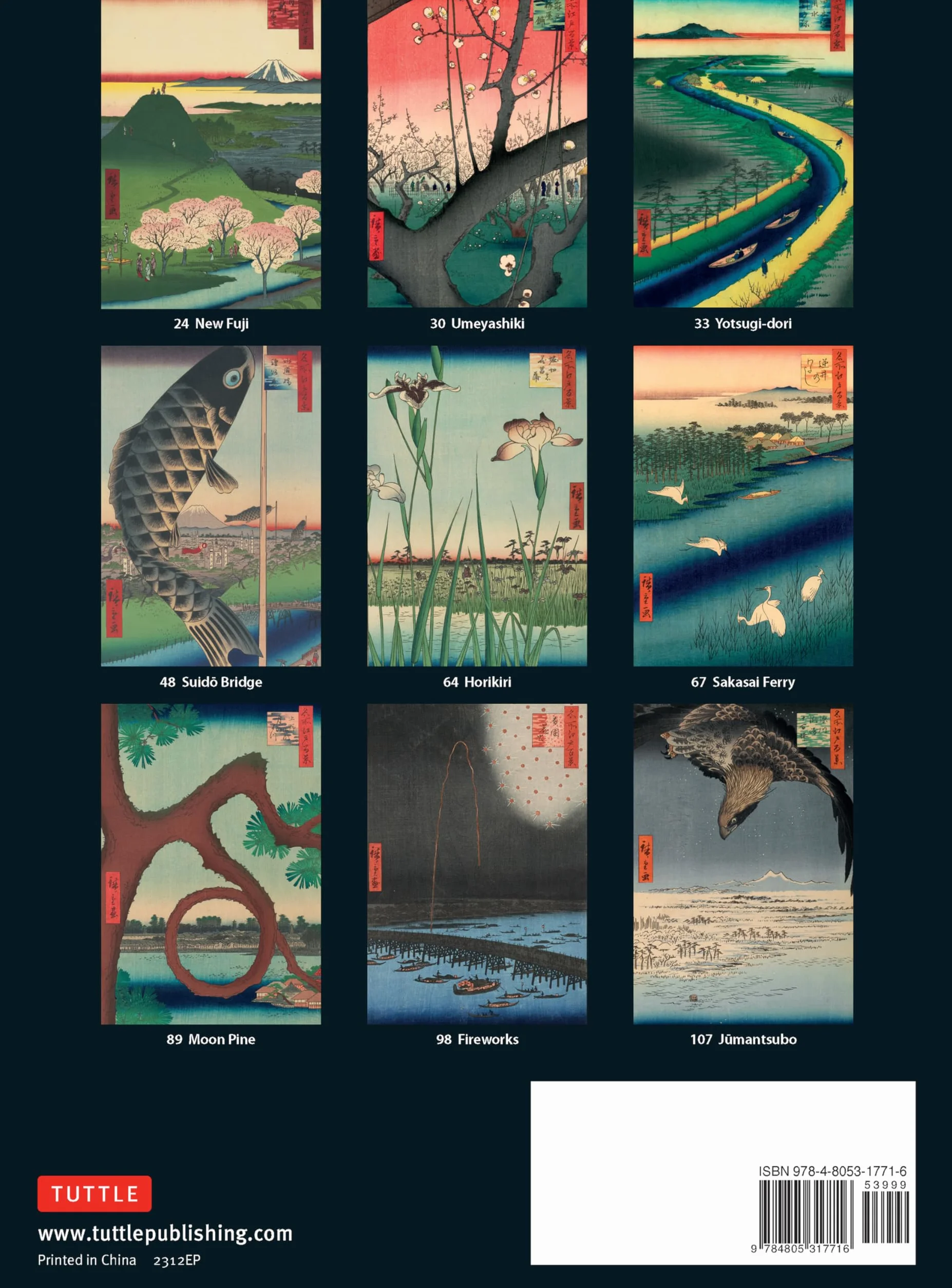 Hiroshige's One Hundred Famous Views of Edo /anglais: The Definitive Collector's Edition (Woodblock Prints)