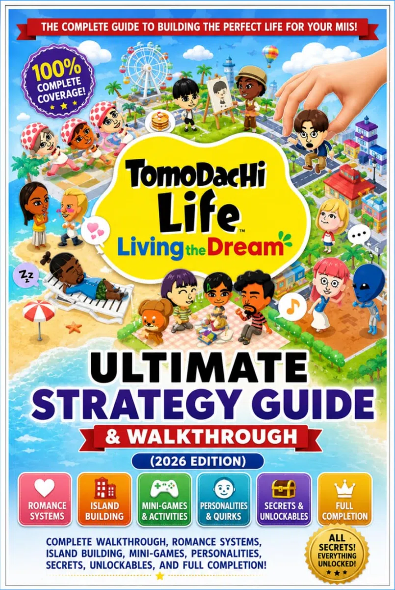 Tomodachi Life: Living the Dream Ultimate Strategy Guide & Walkthrough (2026 Edition) Complete Walkthrough, Romance Systems, Island Building, ... Secrets, Unlockables, and Full Completion
