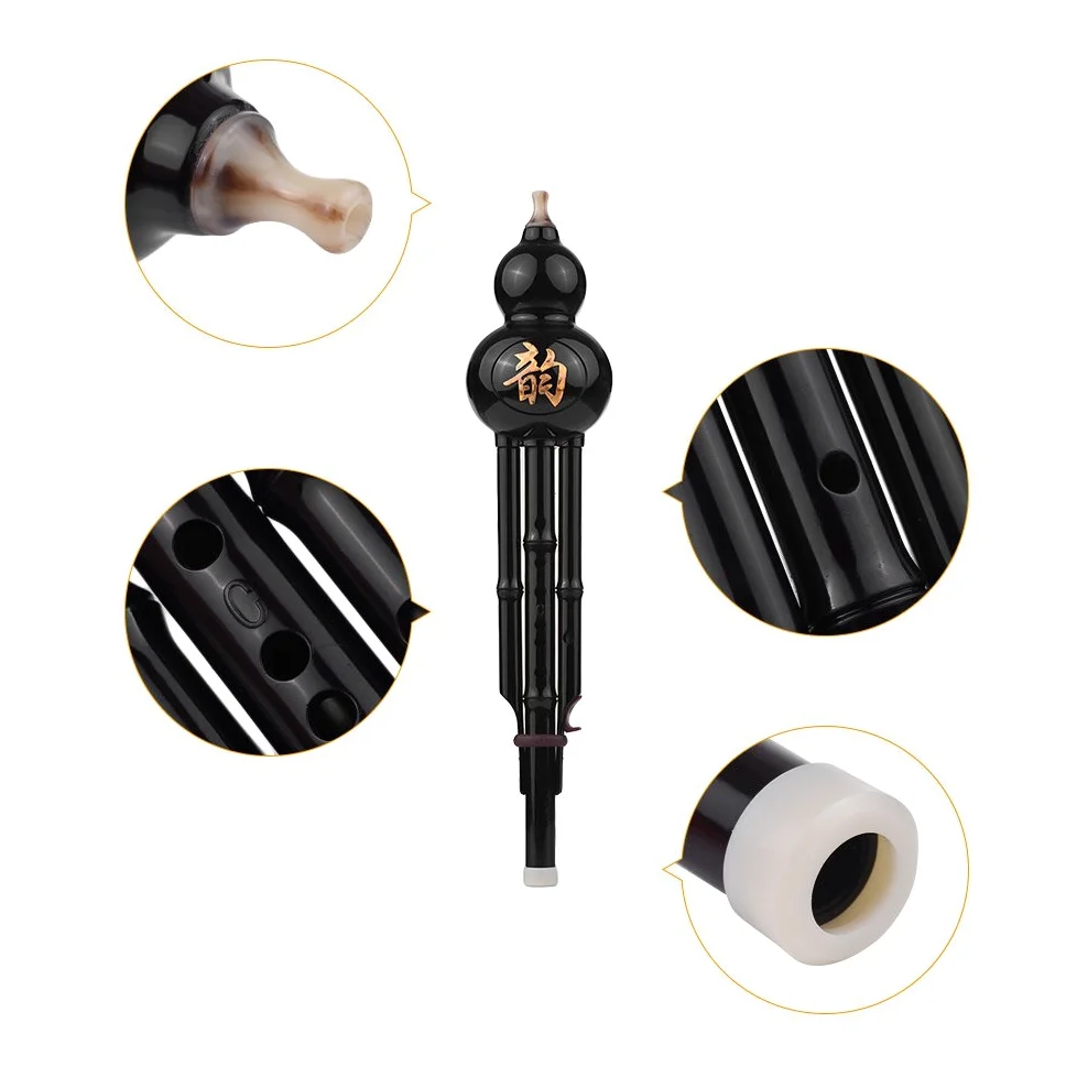 instrumento musical， Instrumento musical tradicional chino Flauta for principiantes con nudo Estuche y transporte for