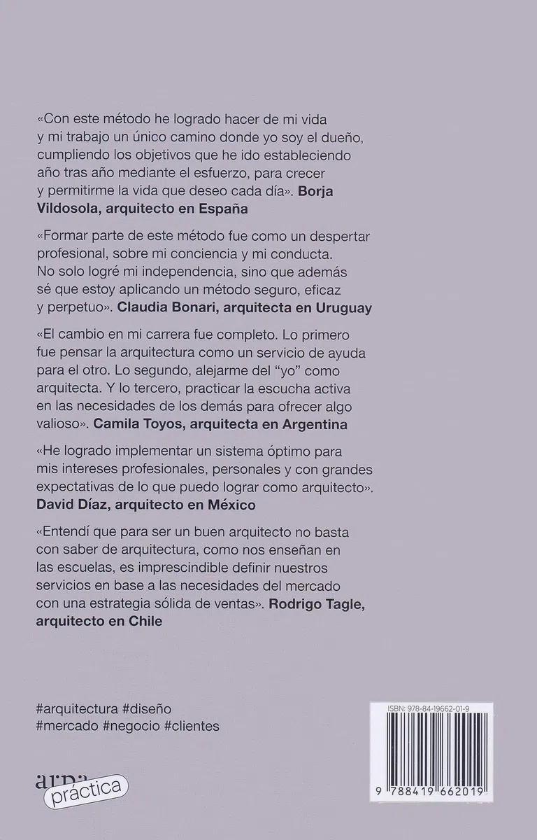 Cómo vivir de la arquitectura (ARPA PRACTICA)