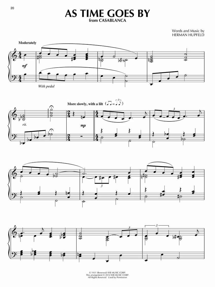 100 Movie Songs for Piano Solo